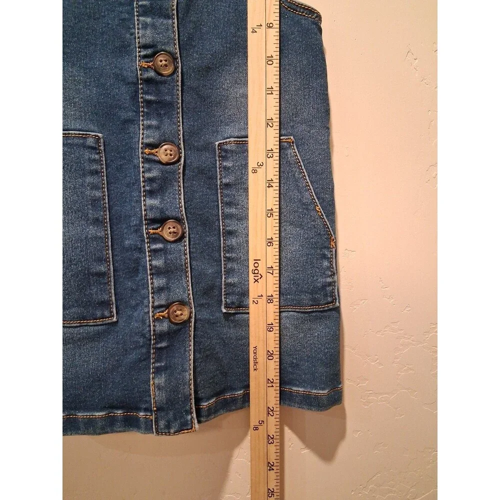 SET OF 2:  Wonder Nation 4T Denim & Animal Print Button Up Overall Dresses